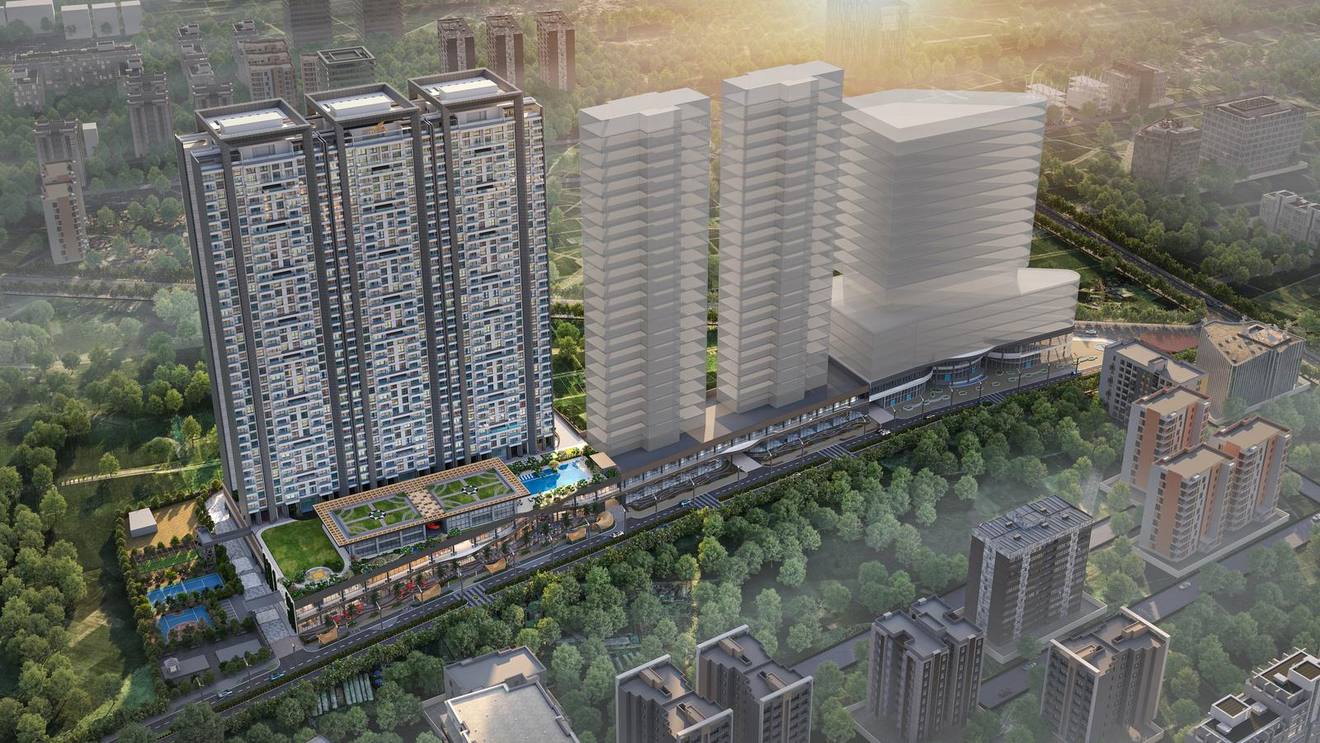 Aerial view of One Residences