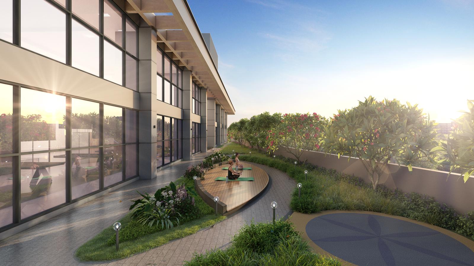 Podium terrace walkway