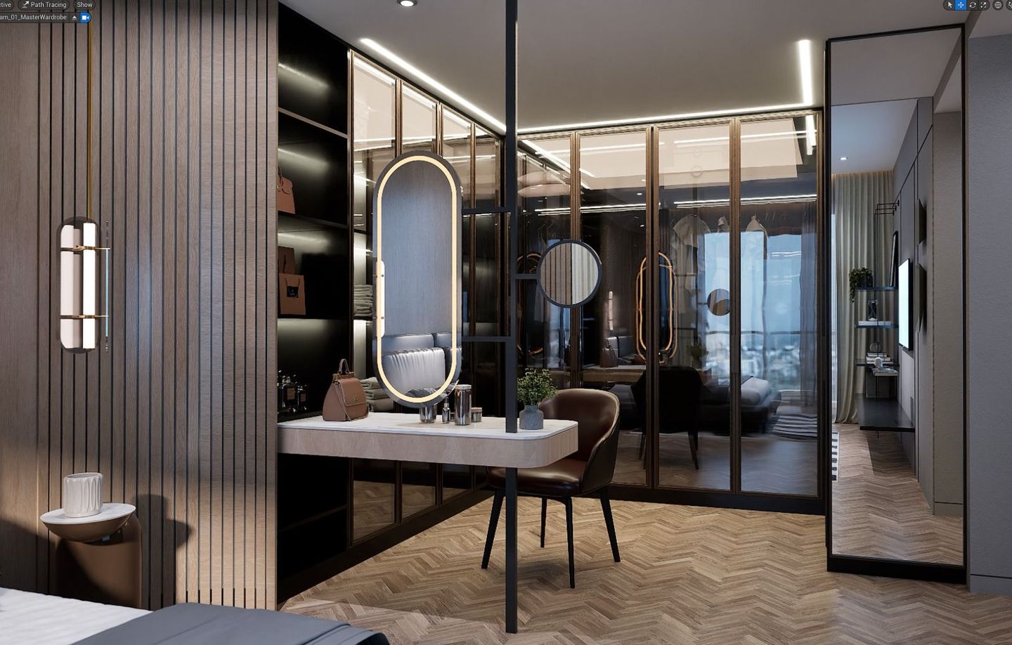 Dressing area