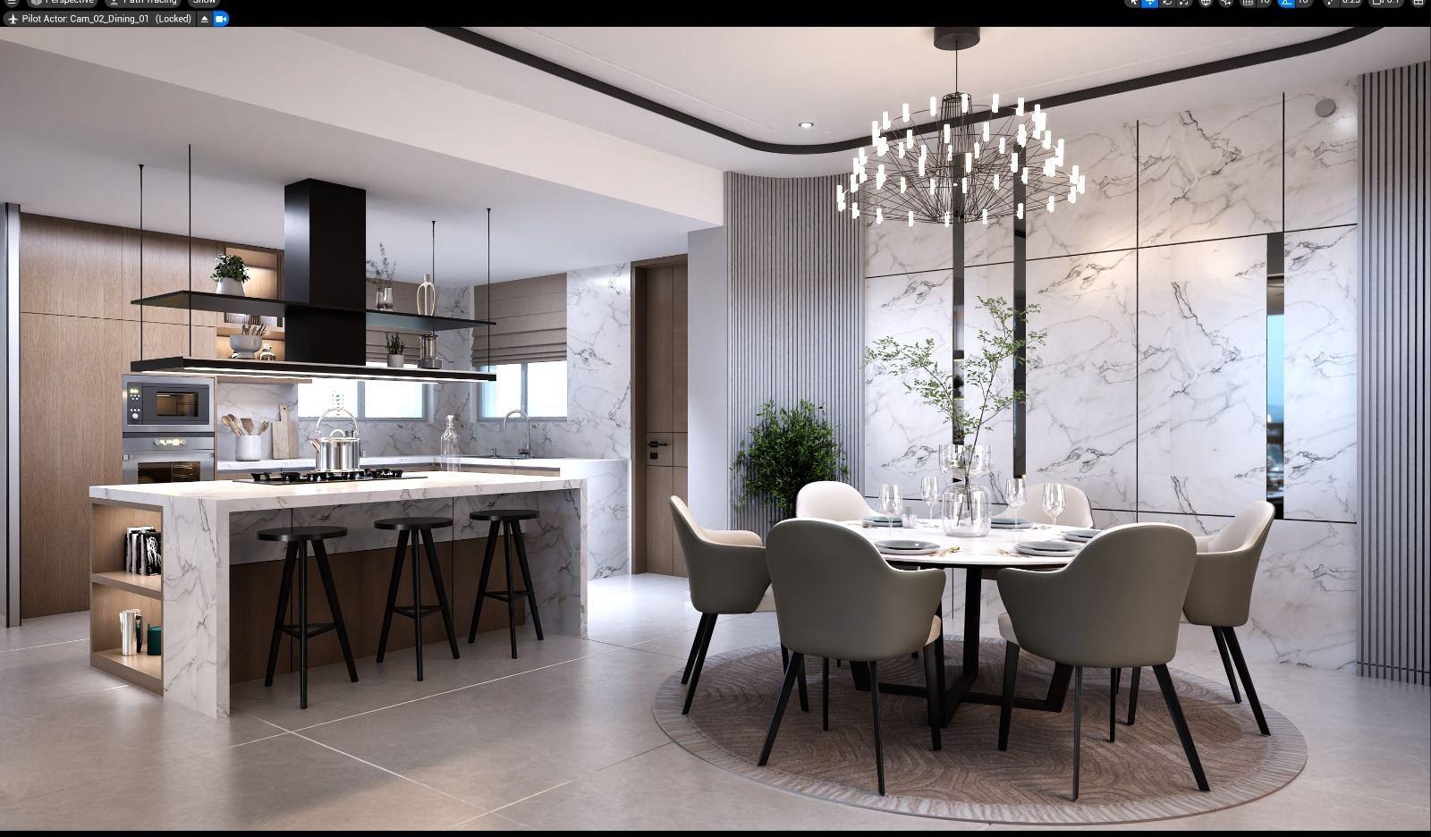 Kitchen and dining